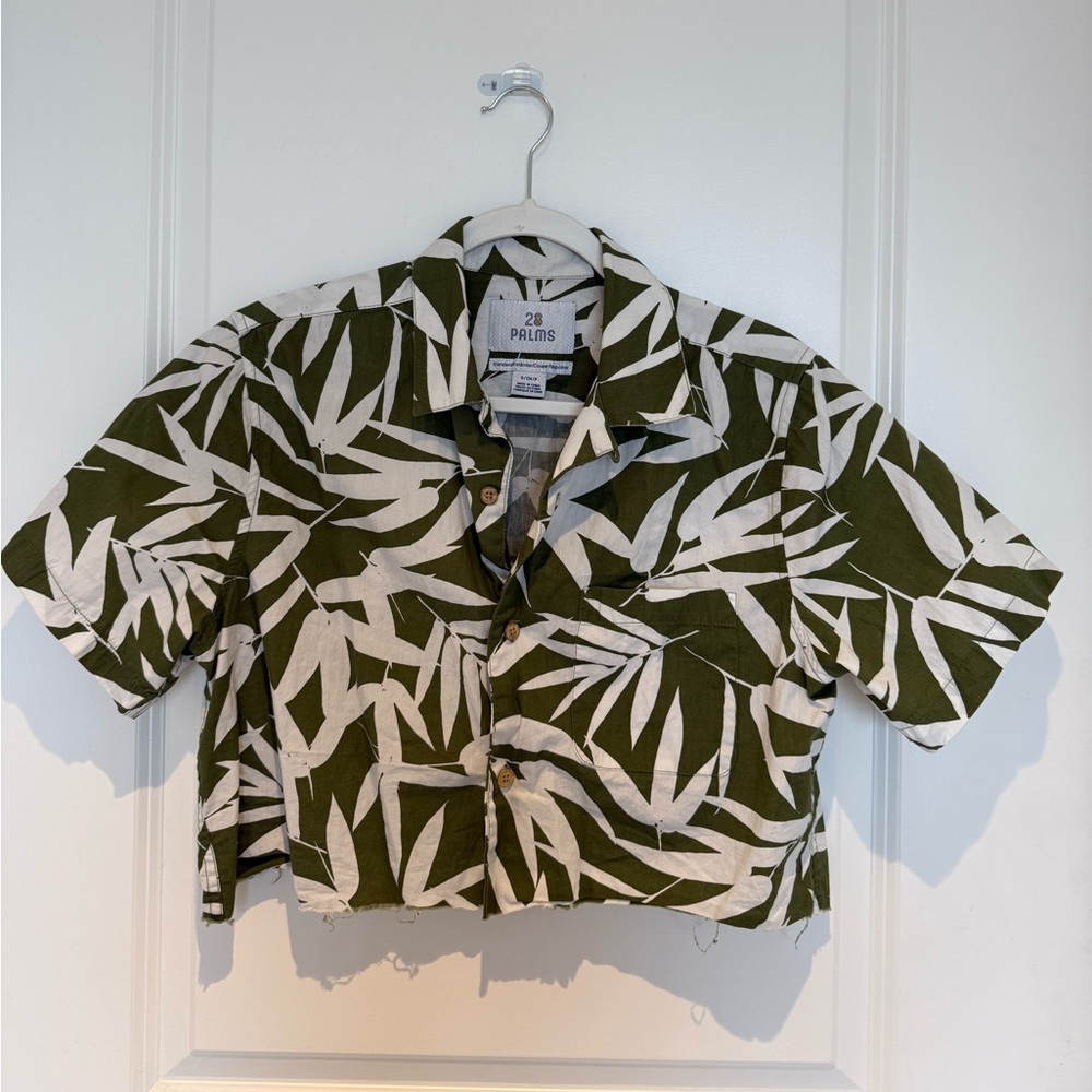 Cropped Hawaiian shirt